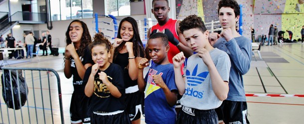 5 champions IDF jeune de kick boxing!